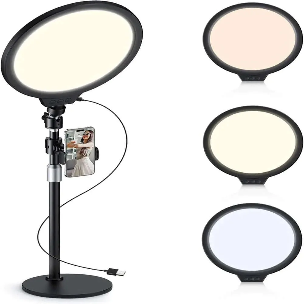 10" Full Screen Light with Extendable Desk Stand