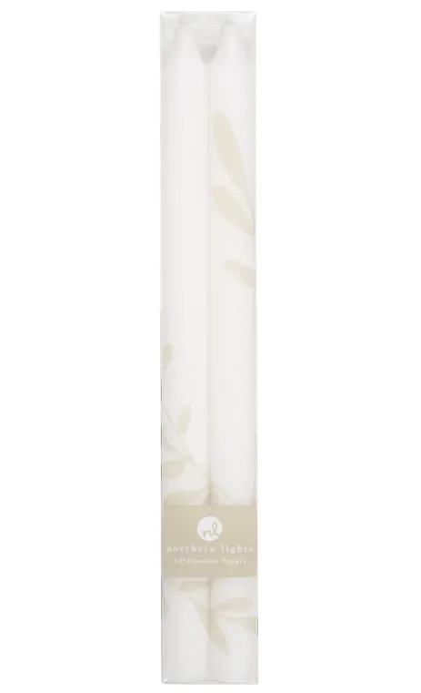 12" Taper Candles - 2 Pack