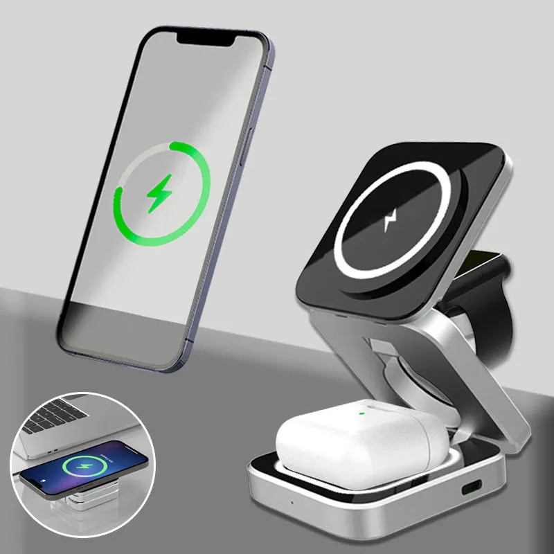 3 in 1 Folding Wireless Charging Station