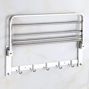 314_Bathroom Accessories Stainless Steel Folding Towel Rack