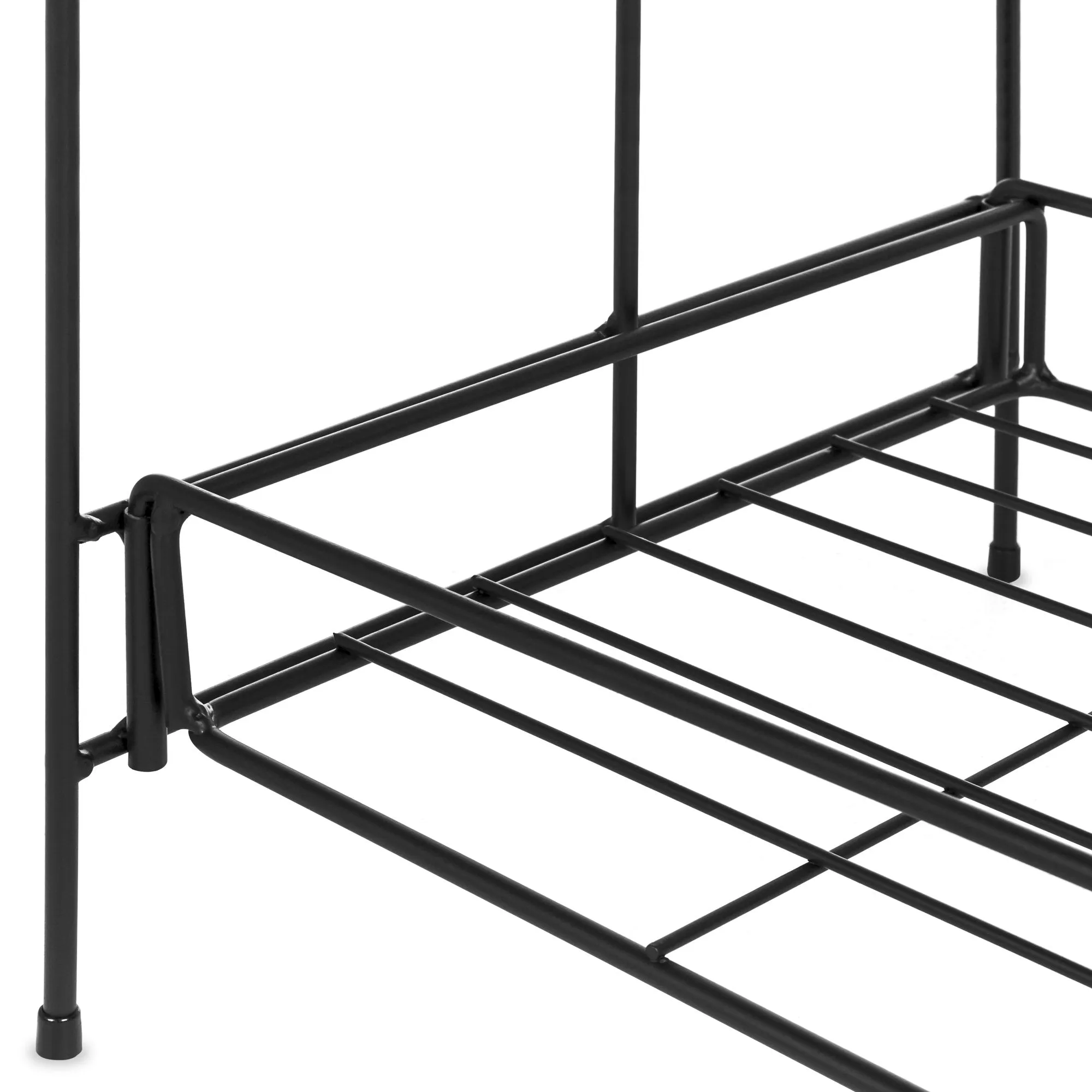 32in 2-Tier Metal Plant Stand Shelf