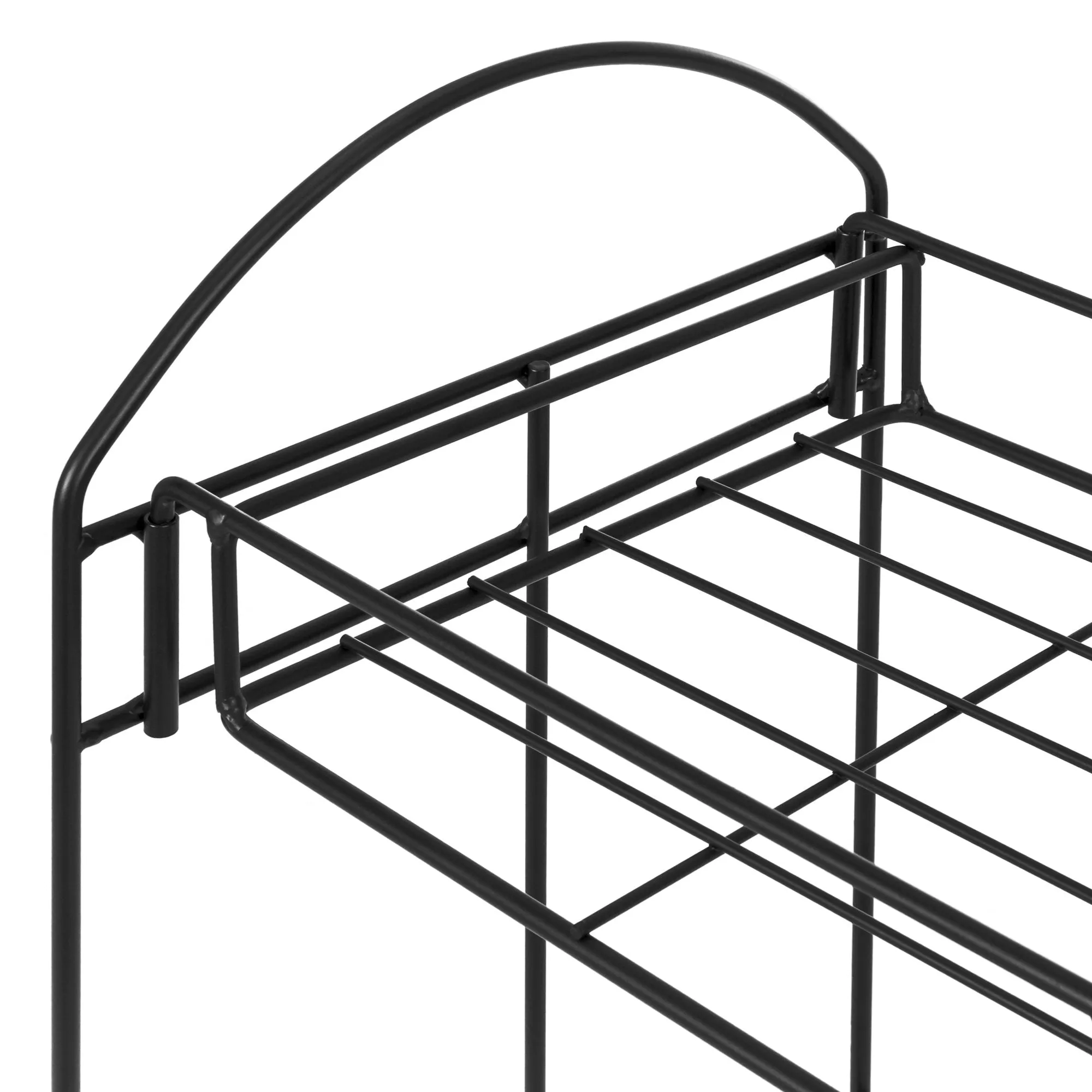 32in 2-Tier Metal Plant Stand Shelf