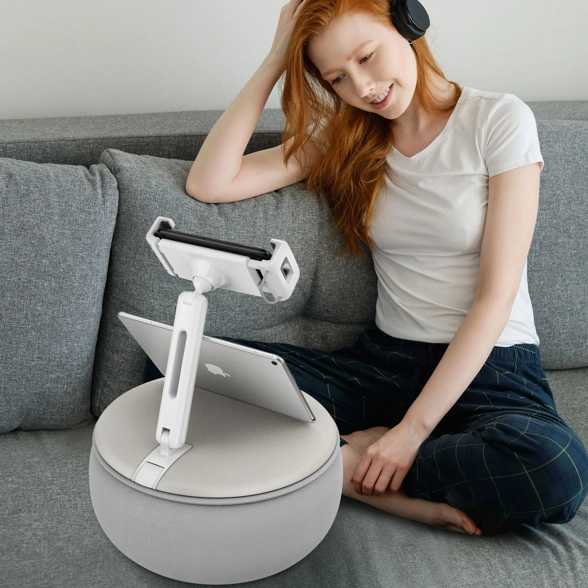 AboveTEK Hands Free 360° Swivel Phone/iPad Pillow Stand (TH-33G)