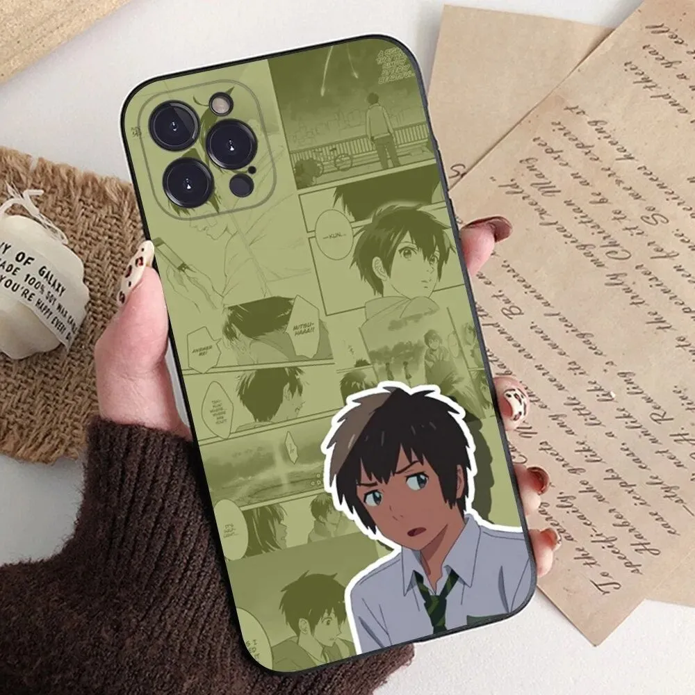 Anime Your Name Phone Case Silicone Soft For Iphone 15 14 13 12 11 Pro Mini XS MAX 8 7 6 Plus X XS XR Cover