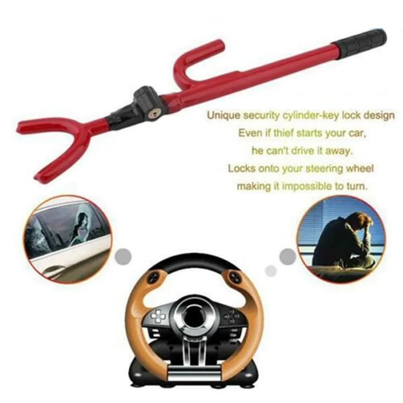 Anti-Theft Car Steering Wheel Retractable Safety Lock