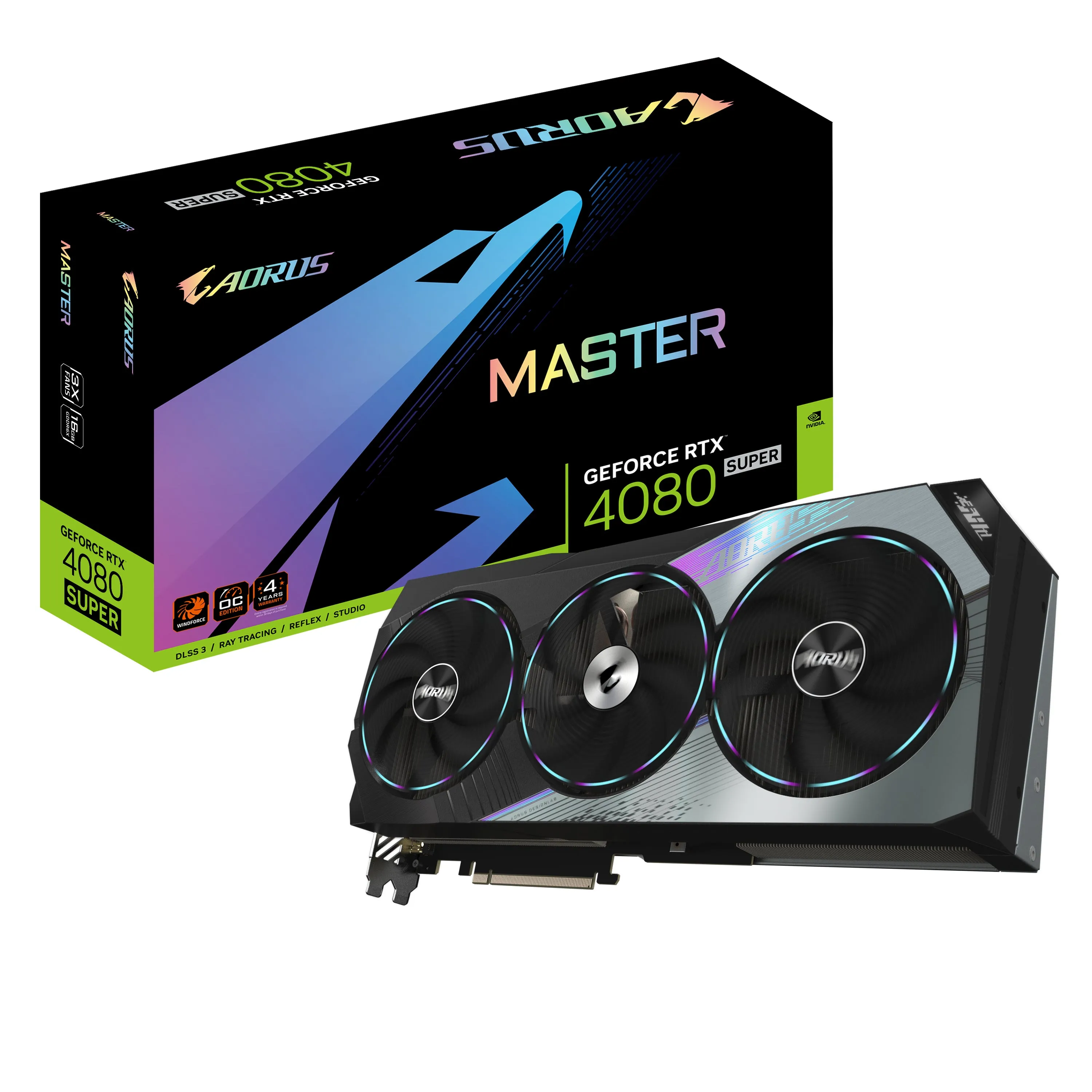 Aorus Geforce Rtx 4080 Super Master 16G - Oc Edition - Graphics Card - Nvidia Geforce Rtx 4080 Super - 16 Gb