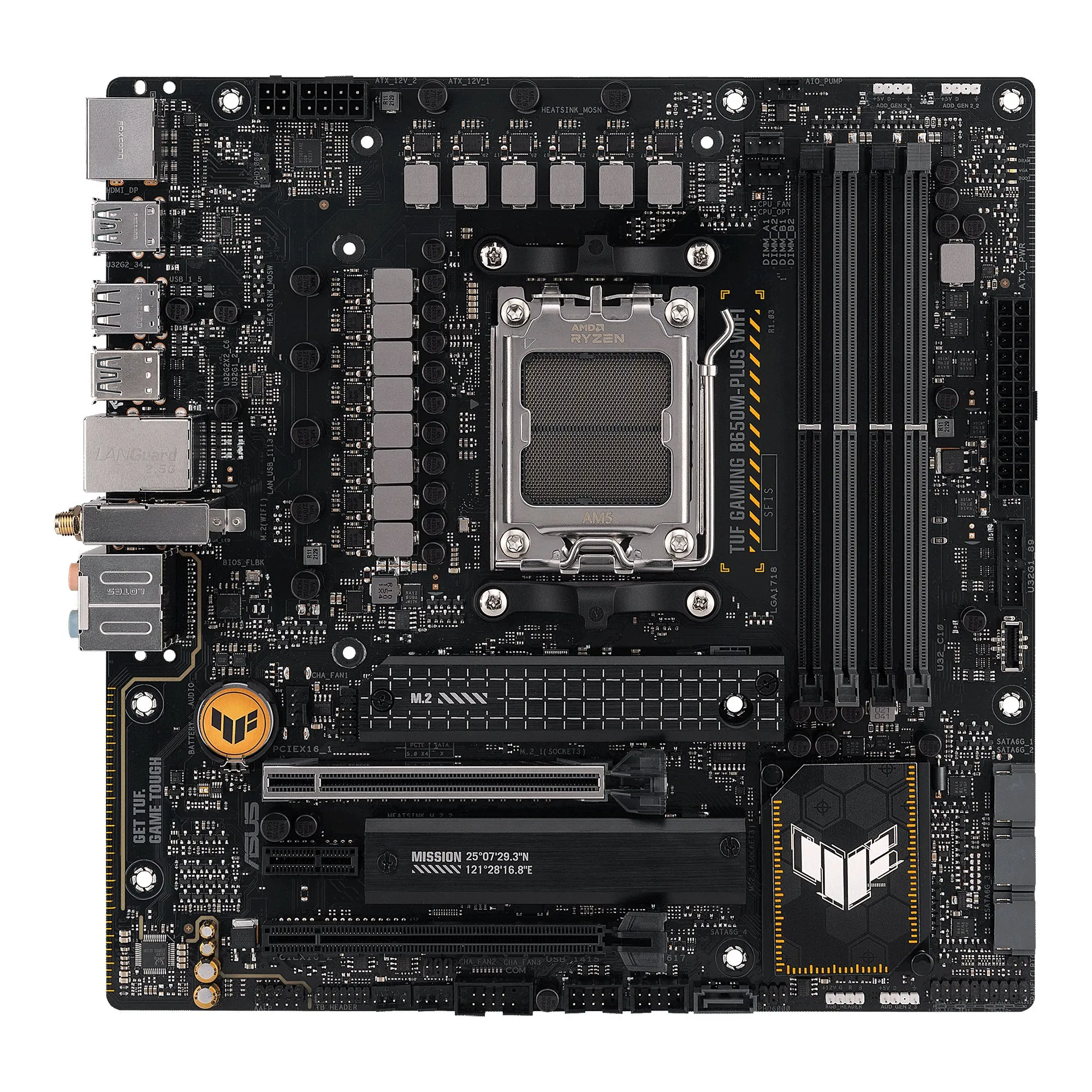 Asus Mainboard Tuf Gaming B650m-Plus Wifi - Micro Atx - Socket Am5 - Amd B650