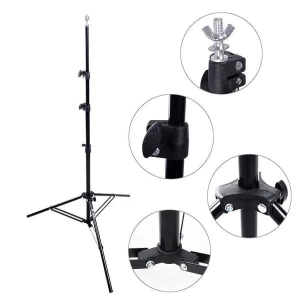 Backdrop Stand (2.8M x 3.0M) - Heavy Duty 8kg Load 4 Segment Crossbar