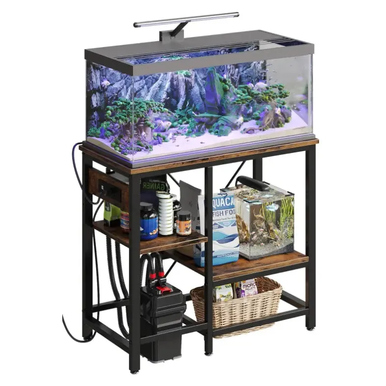 Bestier 20-37/40-50 Gallon Fish Tank Stand with Power Outlets