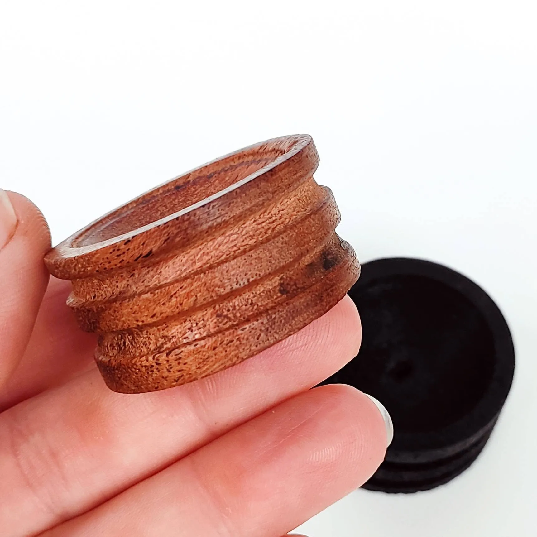 Black or Brown Wooden Stand for Crystals