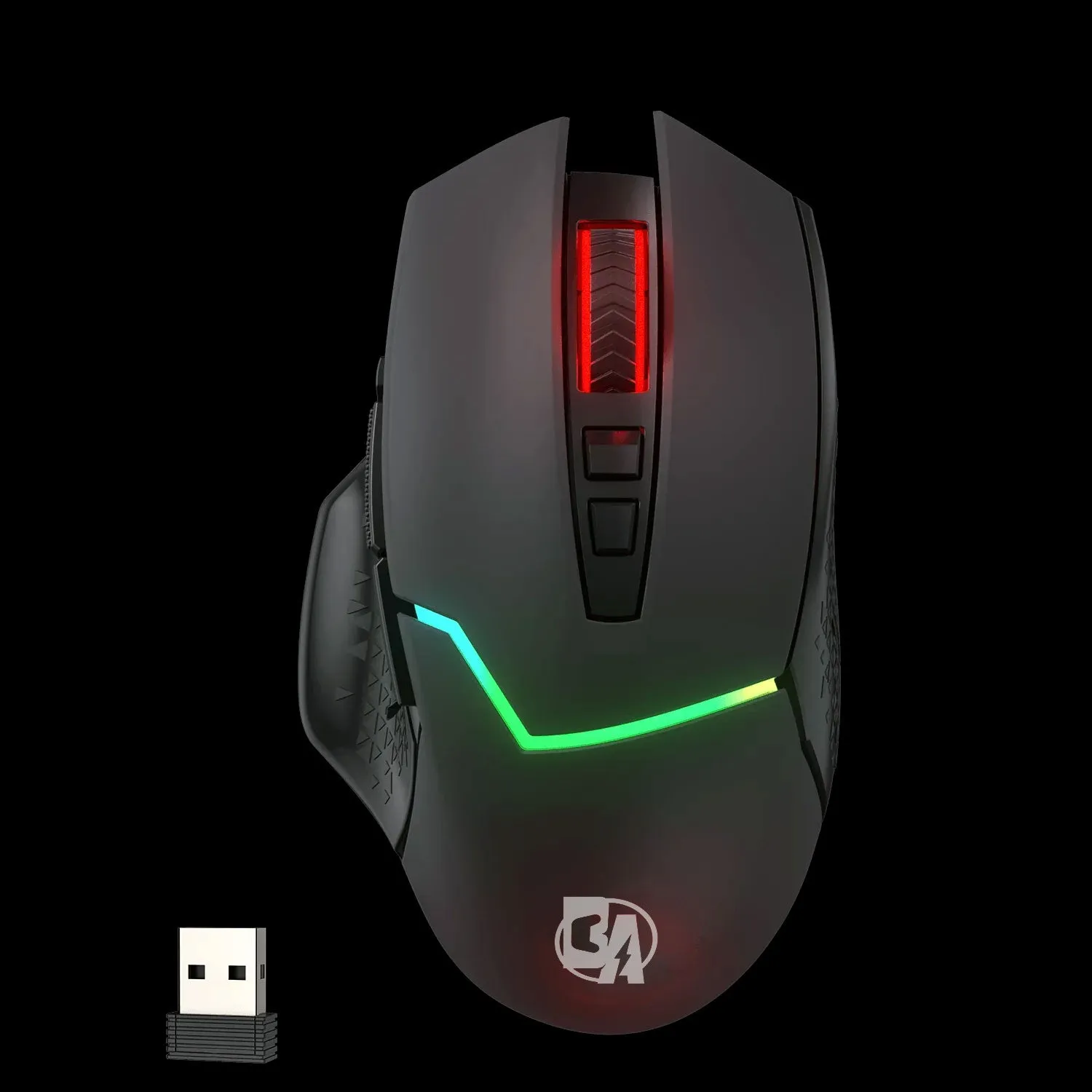 BOLT AXTION M690 PRO Wireless Gaming Mouse, 8000 DPI, 8 Macro Buttons, Ergonomic for PC/Mac/Laptop