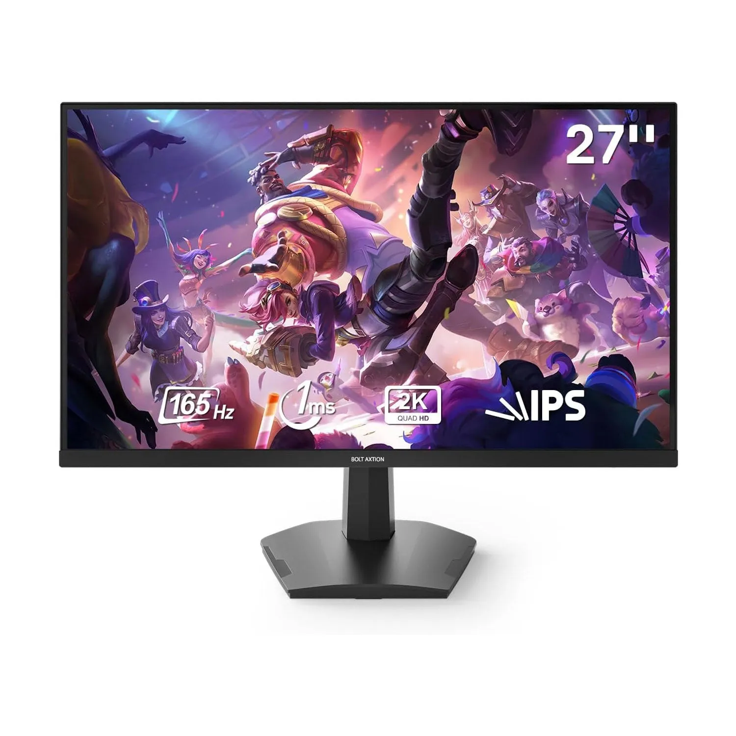 BOLT AXTION OPAL 27" 144Hz/165Hz Flat Gaming Monitor, Designed to Deliver a Seamless and Immersive Visual Experience