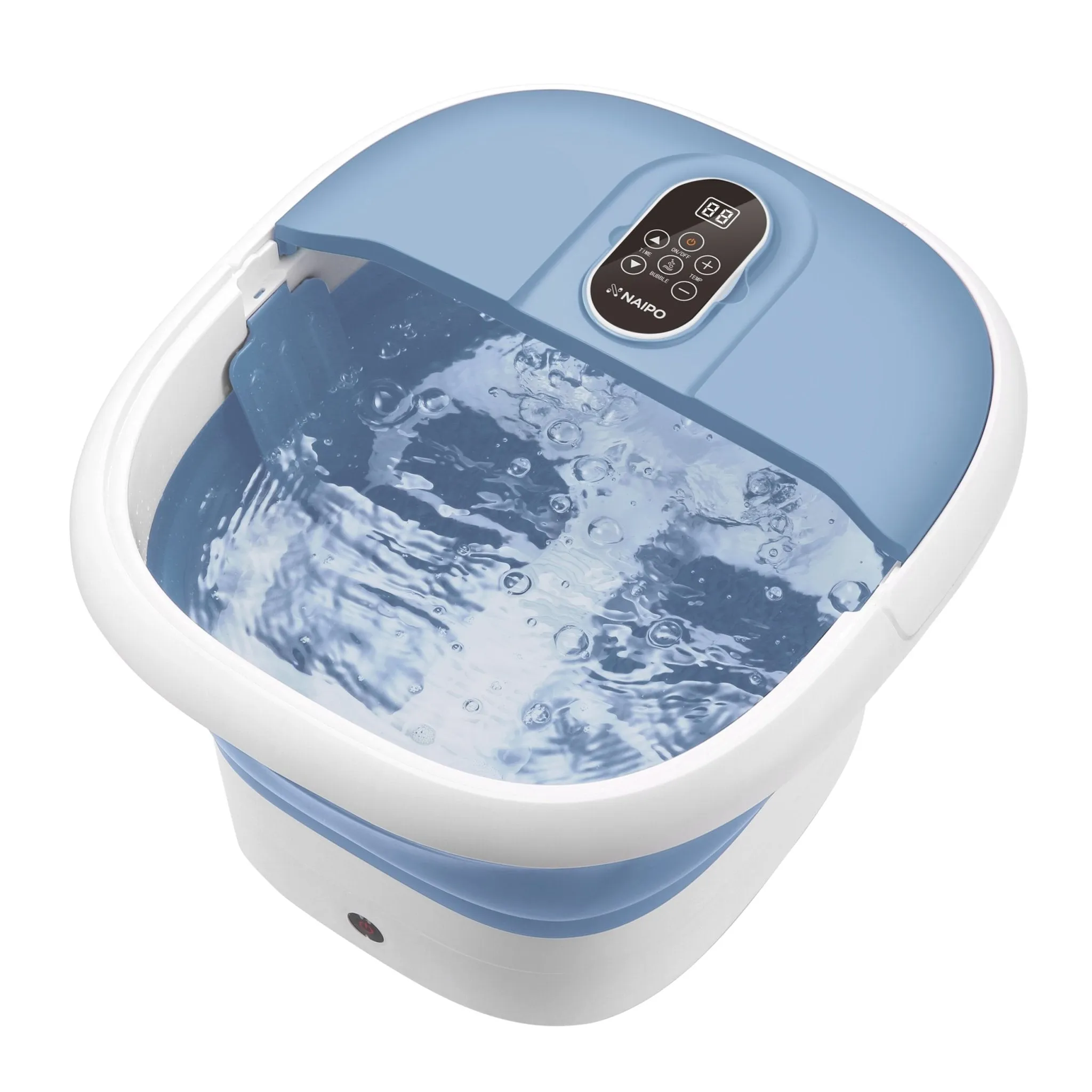 Collapsible Foot Spa with Massage Rollers, Heat, and Bubbles