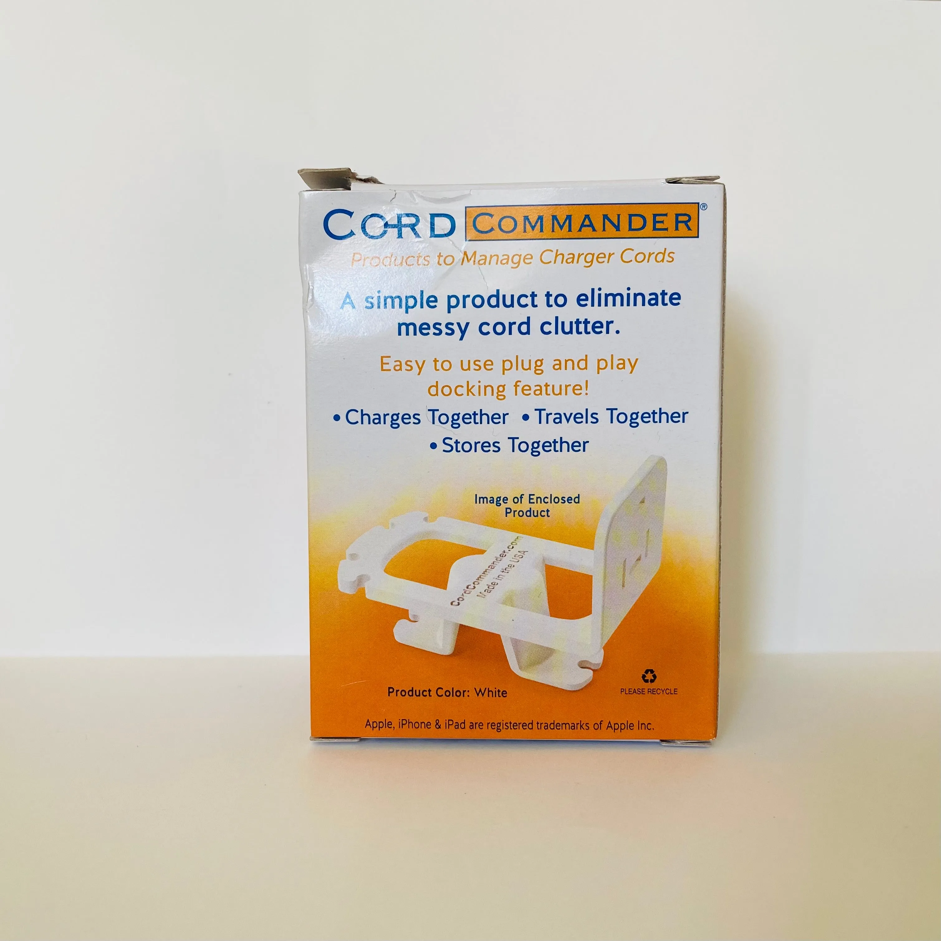 Cord Commander Cord Organizer for Apple Chargers by by Douglas Scott Company Made in USA