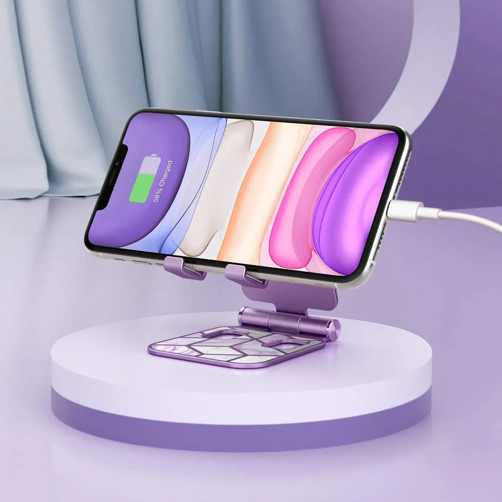 Cosmo Phone Stand - Marble Purple