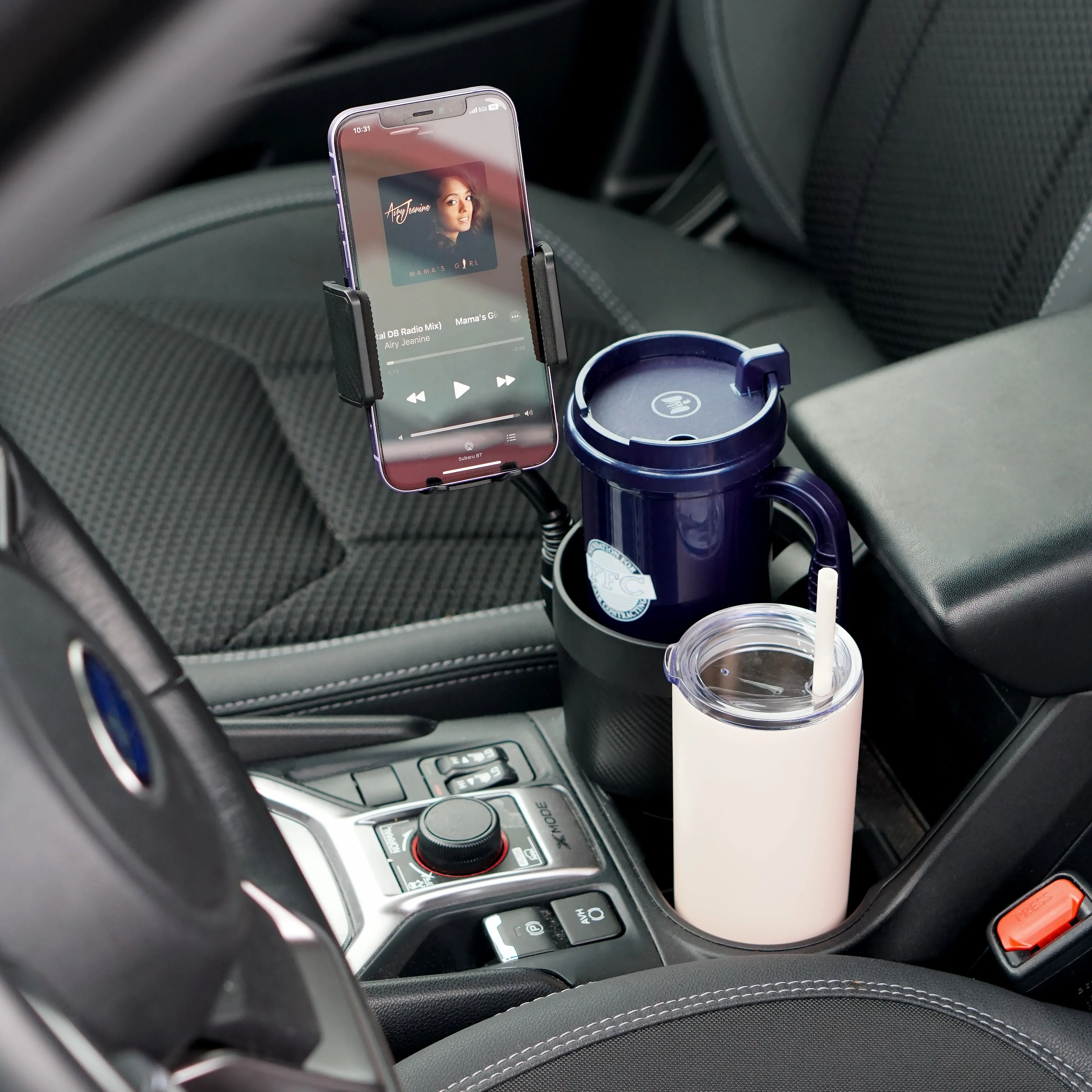 CupCargo Pro – 2-In-1 Cup Holder Expander With 360° Phone Mount