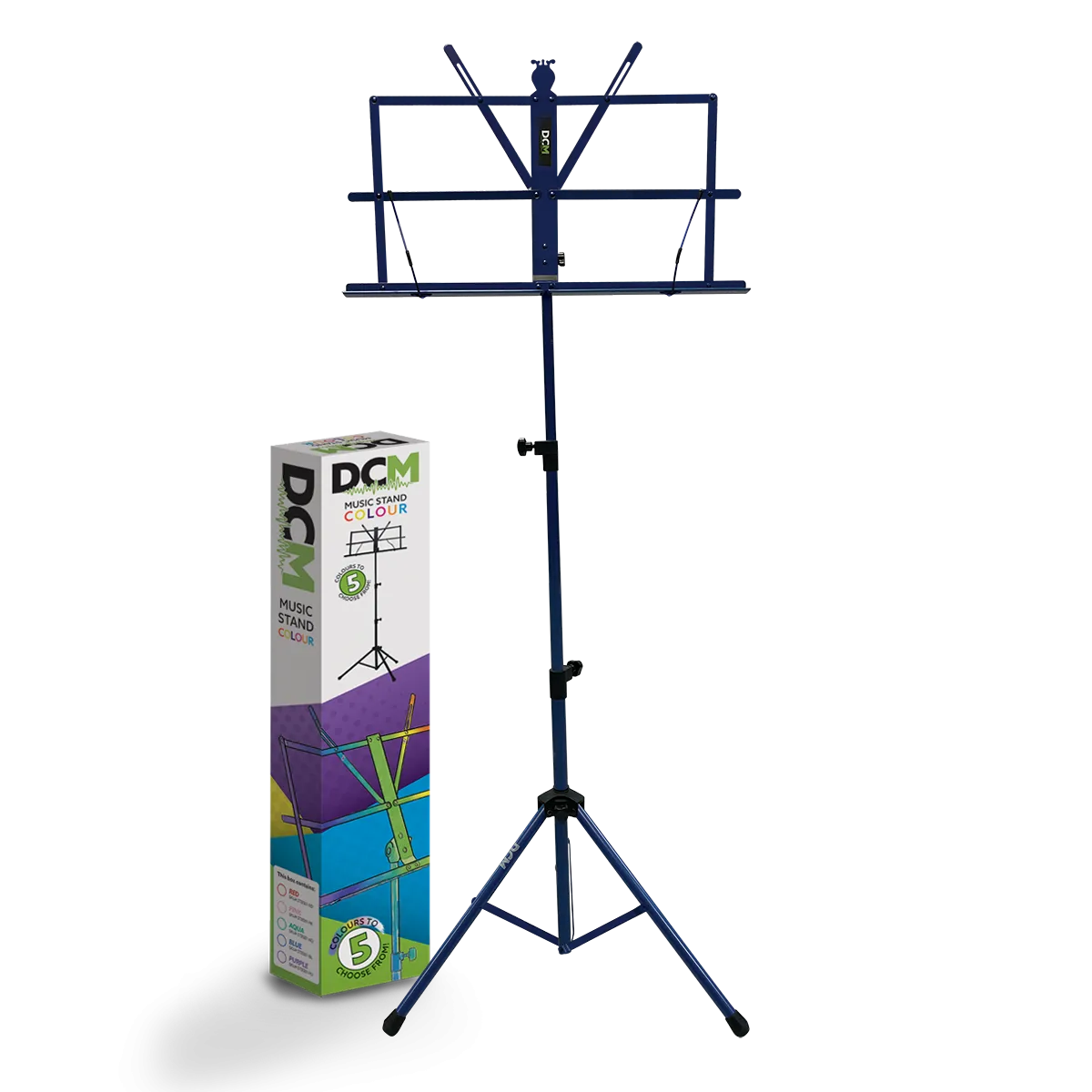 DCM Folding Music Stand with Bag Blue