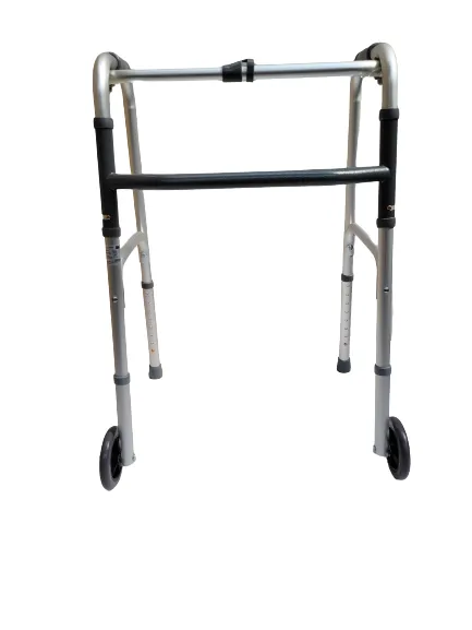 Deluxe folding walker with or without wheels