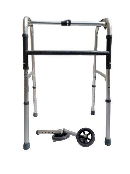 Deluxe folding walker with or without wheels