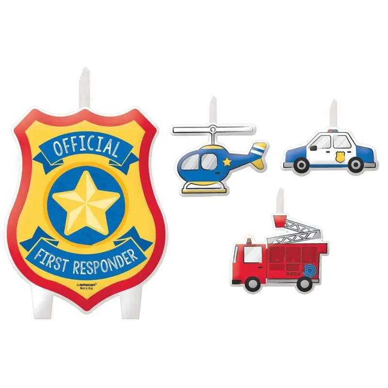 First Responders Candle Set - 4 Pkt