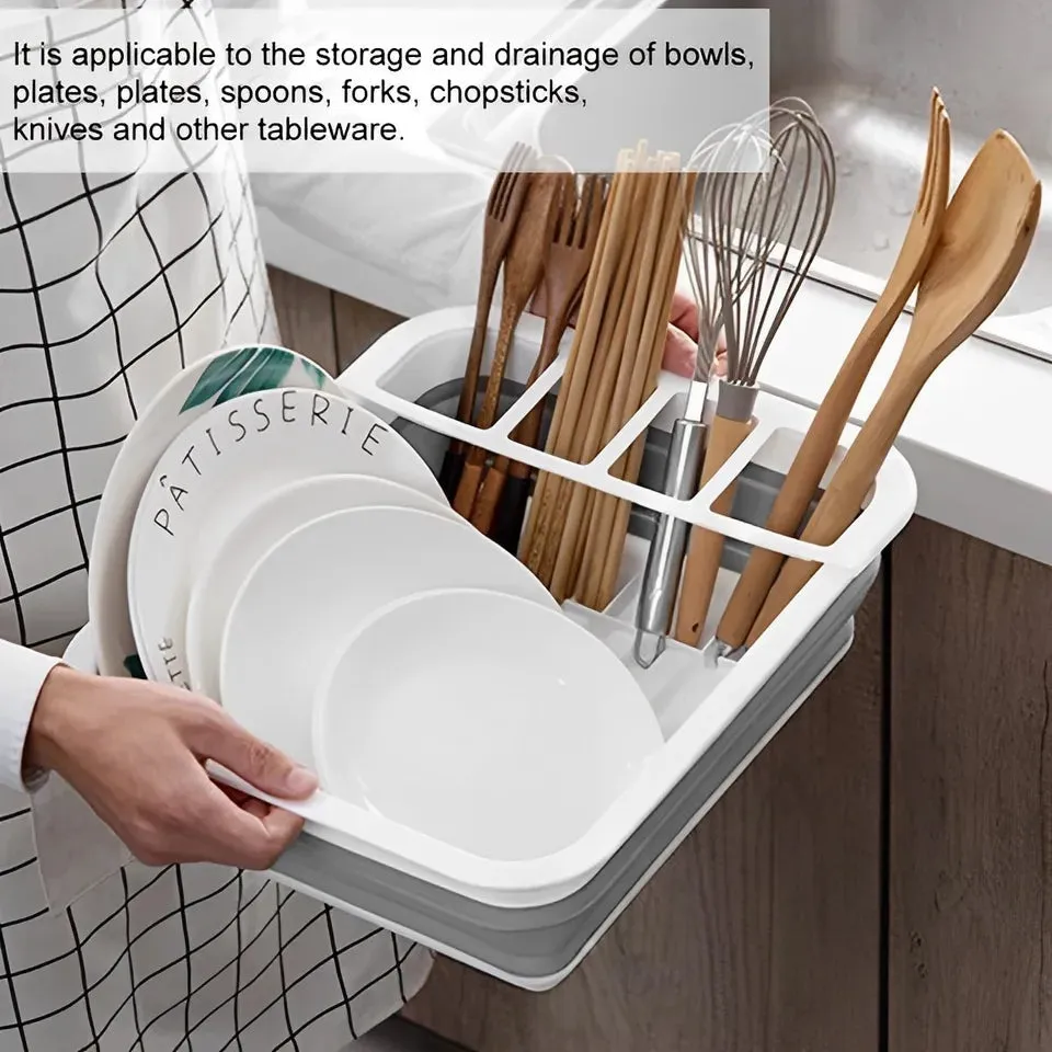 FOLDABLE DISHES DRAIN RACK