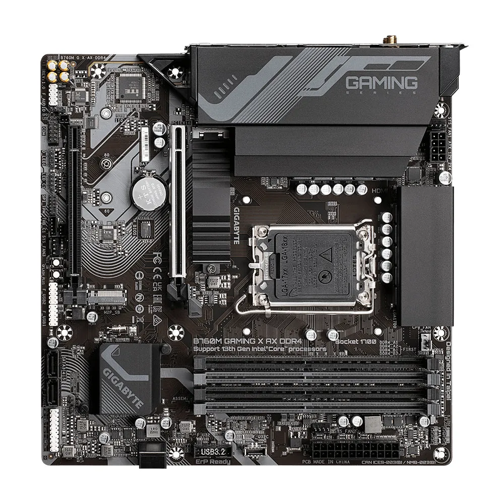 Gigabyte Mainboard B760m Gaming X Ax Ddr4 - Micro Atx - Sockel Intel 1700 - Intel B760