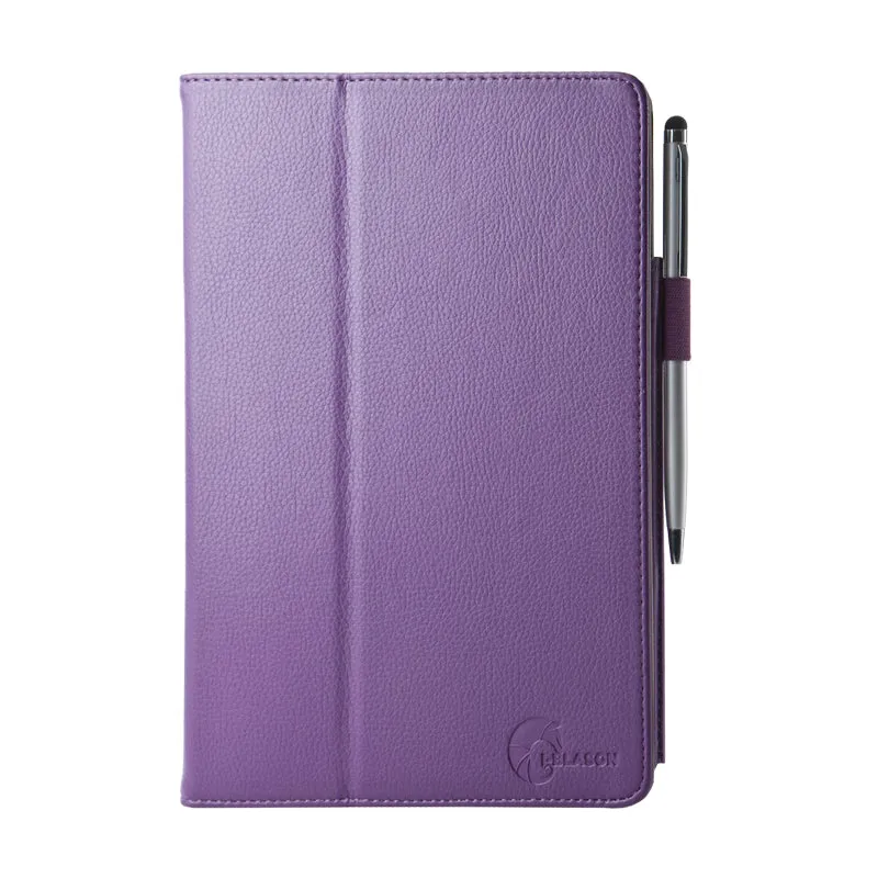 iPad Air (2013) Leather Book Case-Purple