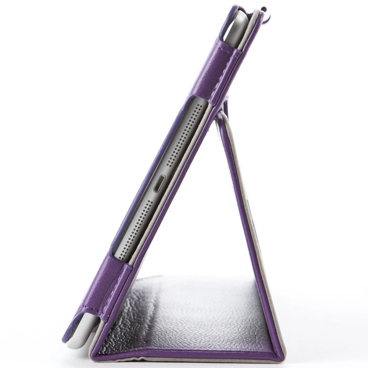 iPad Air (2013) Leather Book Case-Purple