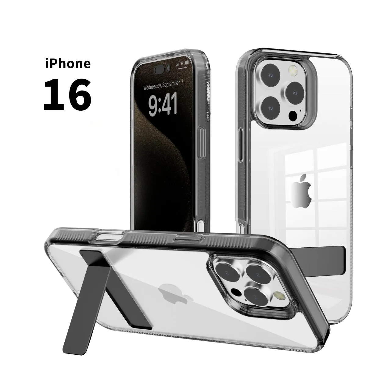 iPhone 16 Series Crystal Stand Case