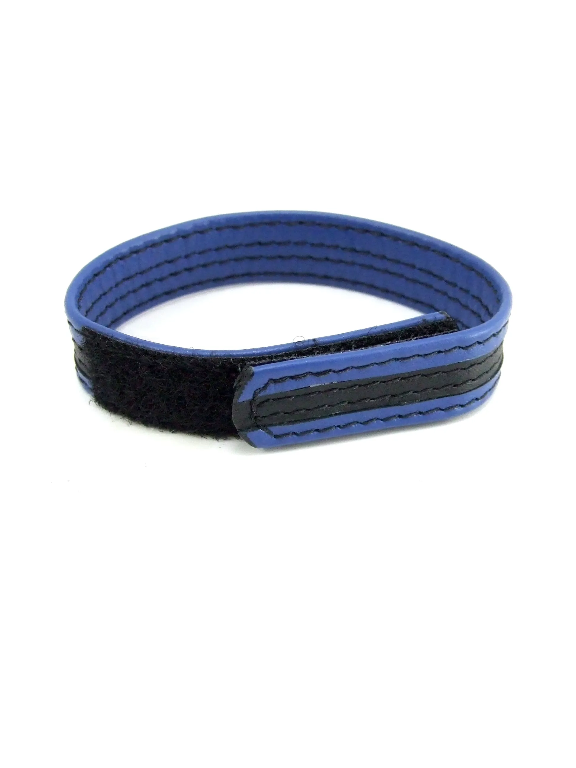 Leather Velcro C Ring BlackBlue