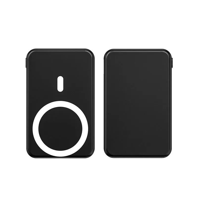 Magnetic 10000mAh Power Bank with Fast Wireless Charging - Black