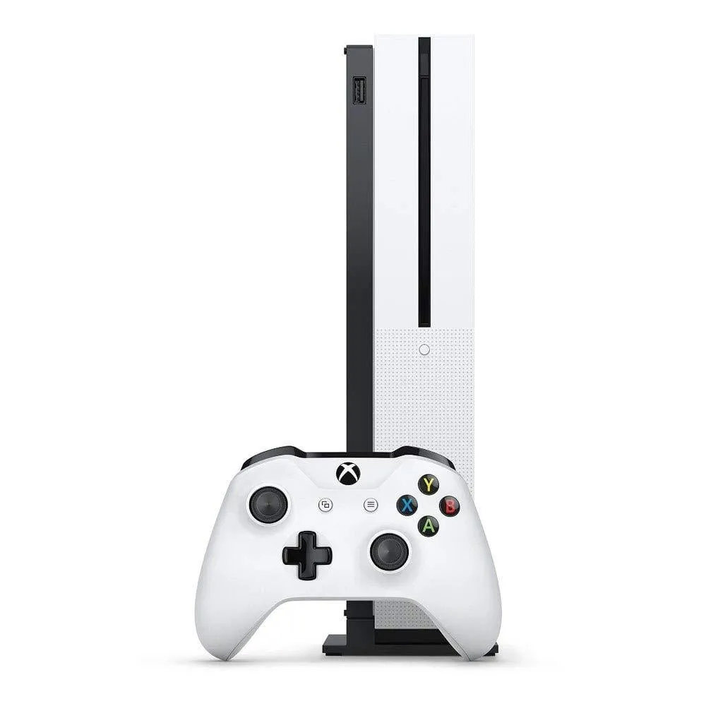 Microsoft 234-00051 Xbox One S White 1TB Gaming Console with BOLT AXTION Bundle Refurbished