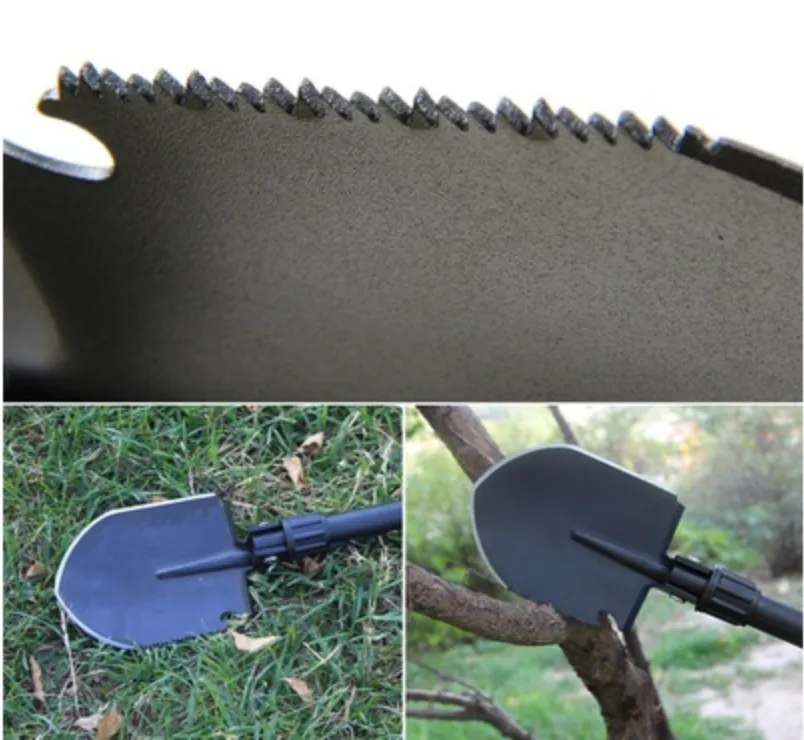 Military Folding Shovel and Pick with Carrying Pouch