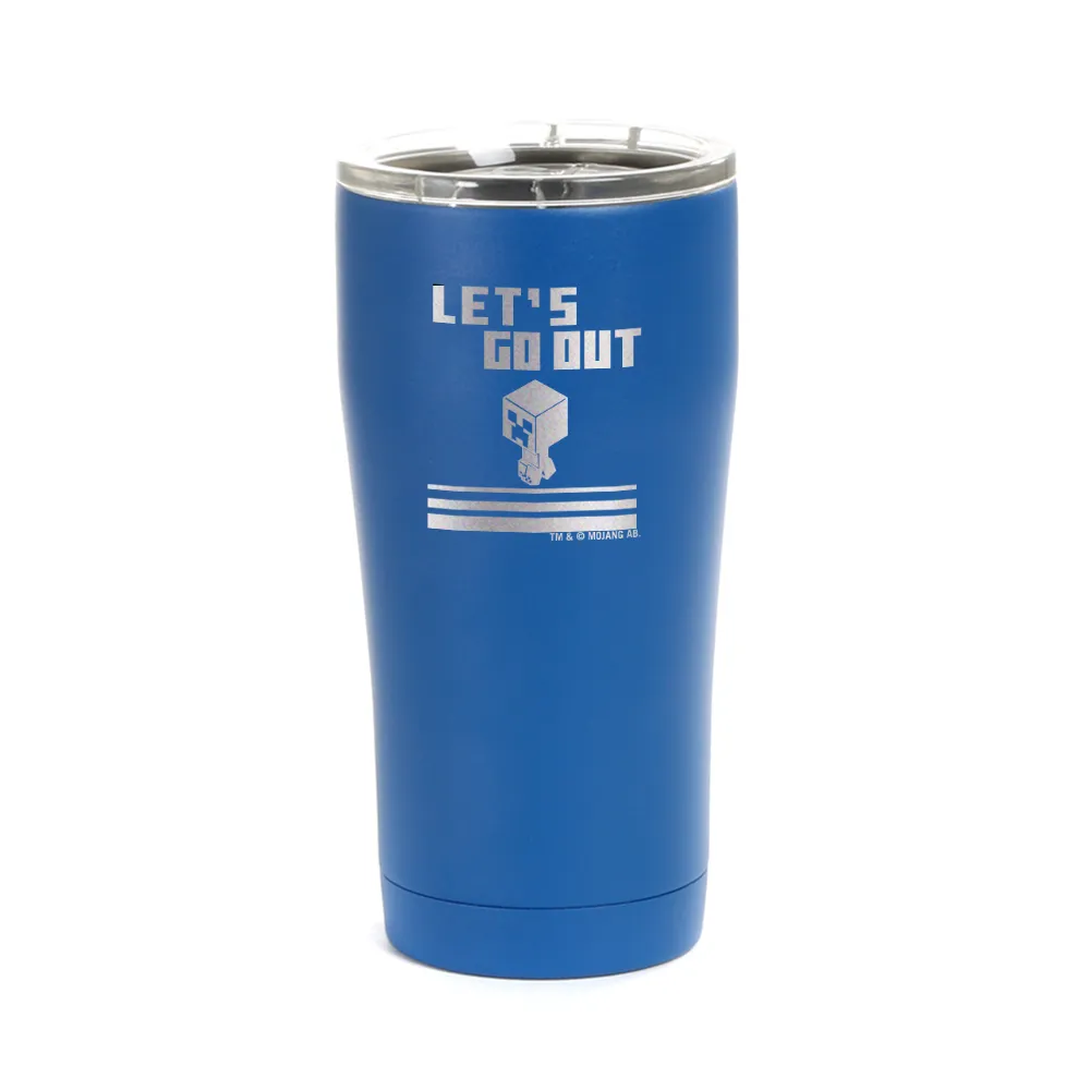 Minecraft Let's Go Out Creeper Laser Engraved SIC Tumbler