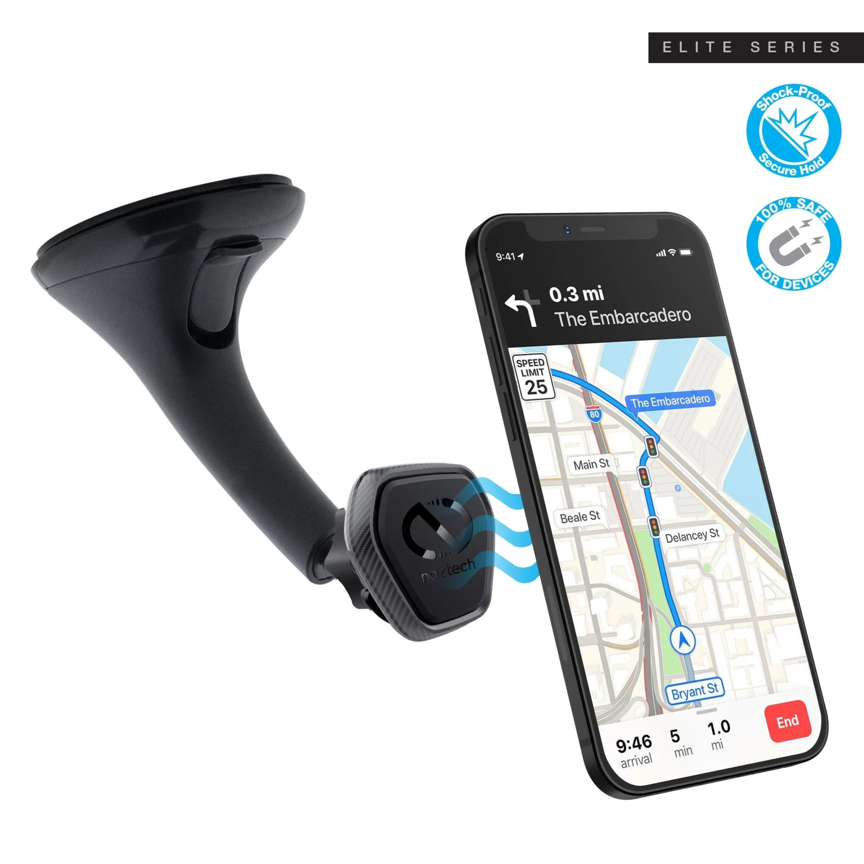 Naztech MagBuddy Elite Windshield Mount