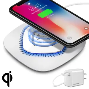 Naztech Power Pad Qi Wireless Fast Charger White