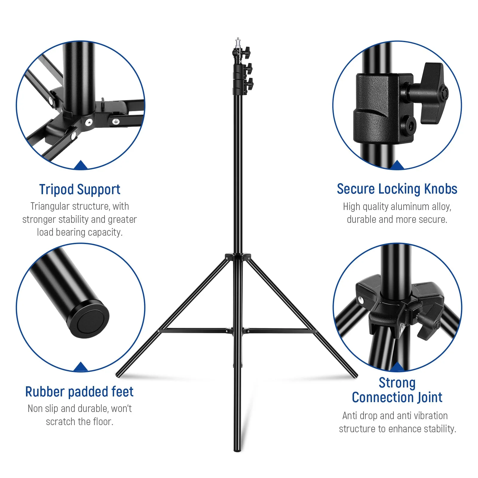 NEEWER 7.2ft/220cm Air Cushioned Light Stand