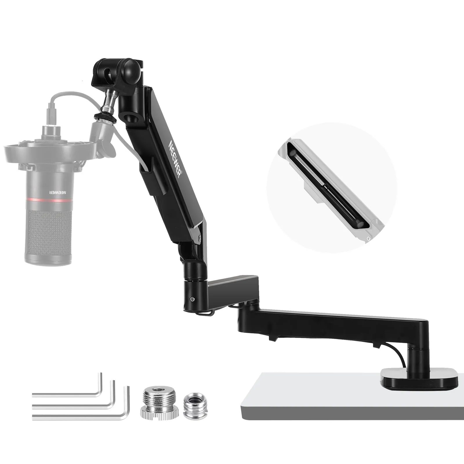 NEEWER MS002 Low Profile Mic Arm Desk Mount