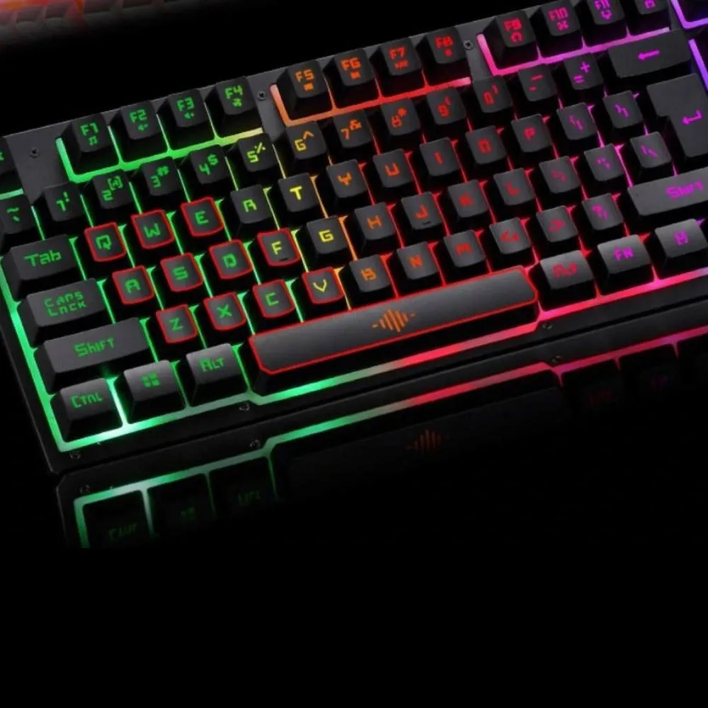 Ninja Dragons Z4 Flame RGB Gaming Keyboard with 2000 DPI Gaming Mouse