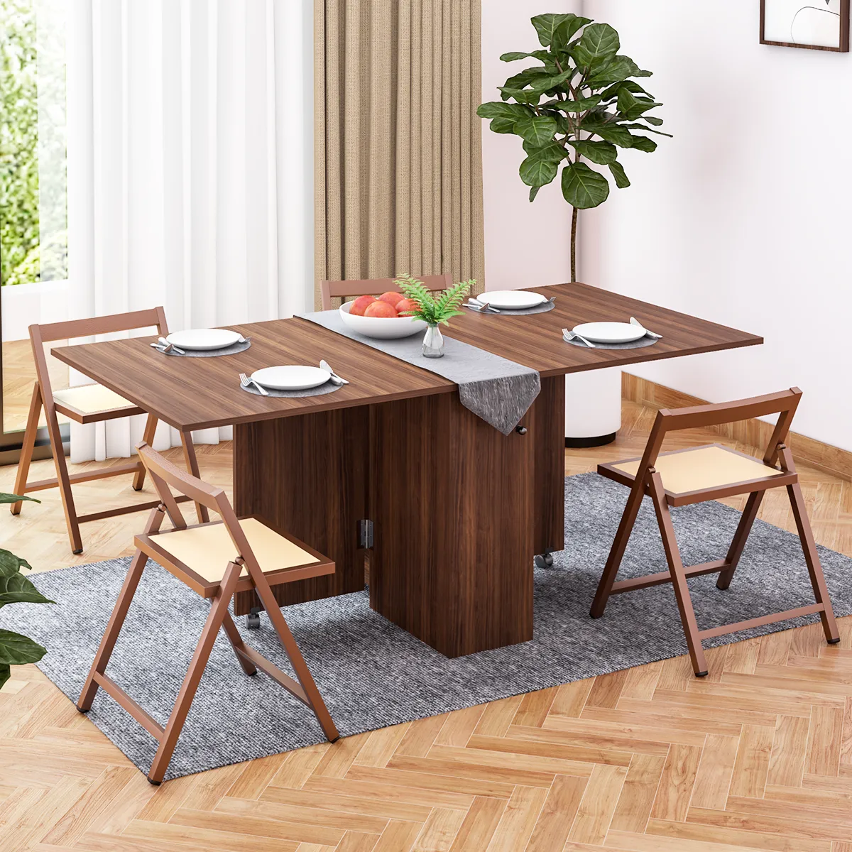 Pengu 6 Seater Folding Dining Table FD-03 ( Chairs not included )