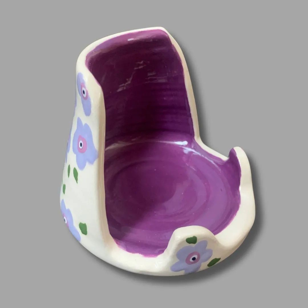 Purple Flower Phone and Tablet Holder