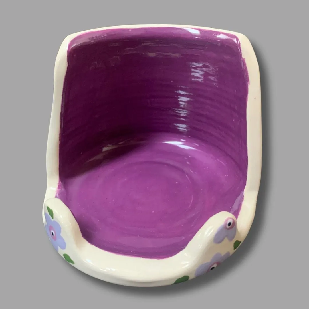 Purple Flower Phone and Tablet Holder