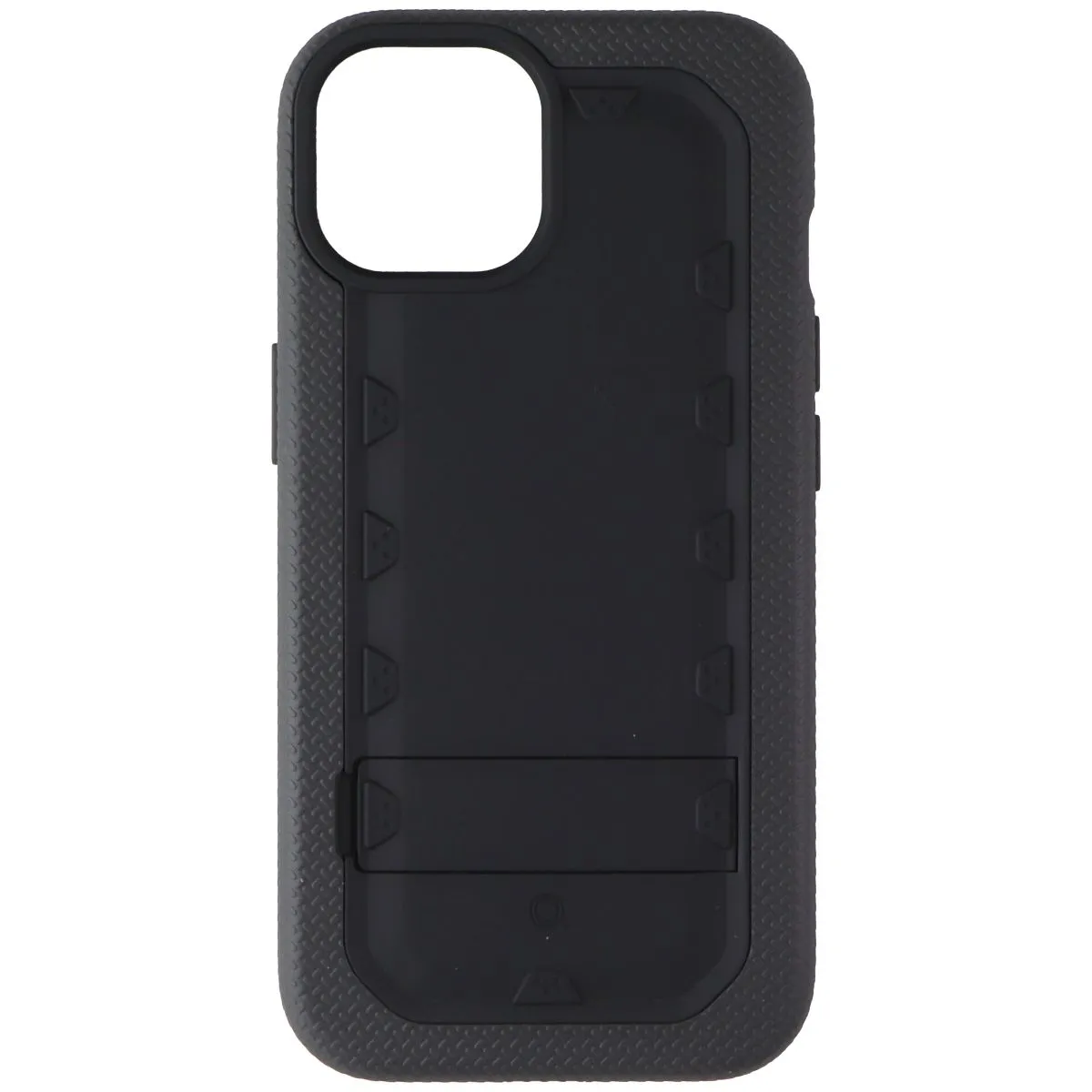 Quikcell Grand Advocate Two-Layer Kickstand Case for Apple iPhone 15 - Black