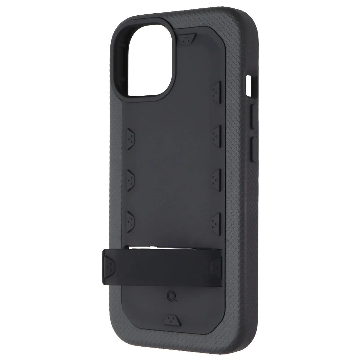 Quikcell Grand Advocate Two-Layer Kickstand Case for Apple iPhone 15 - Black