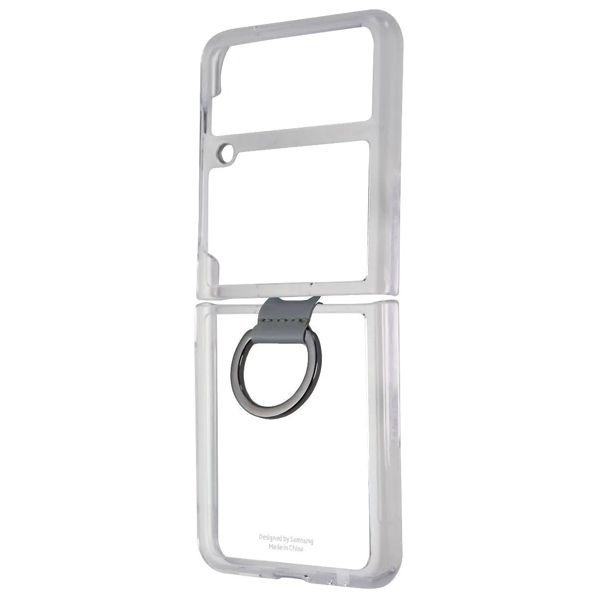 Samsung Clear Cover with Ring for Galaxy Z Flip3 5G - Clear/White/Silver