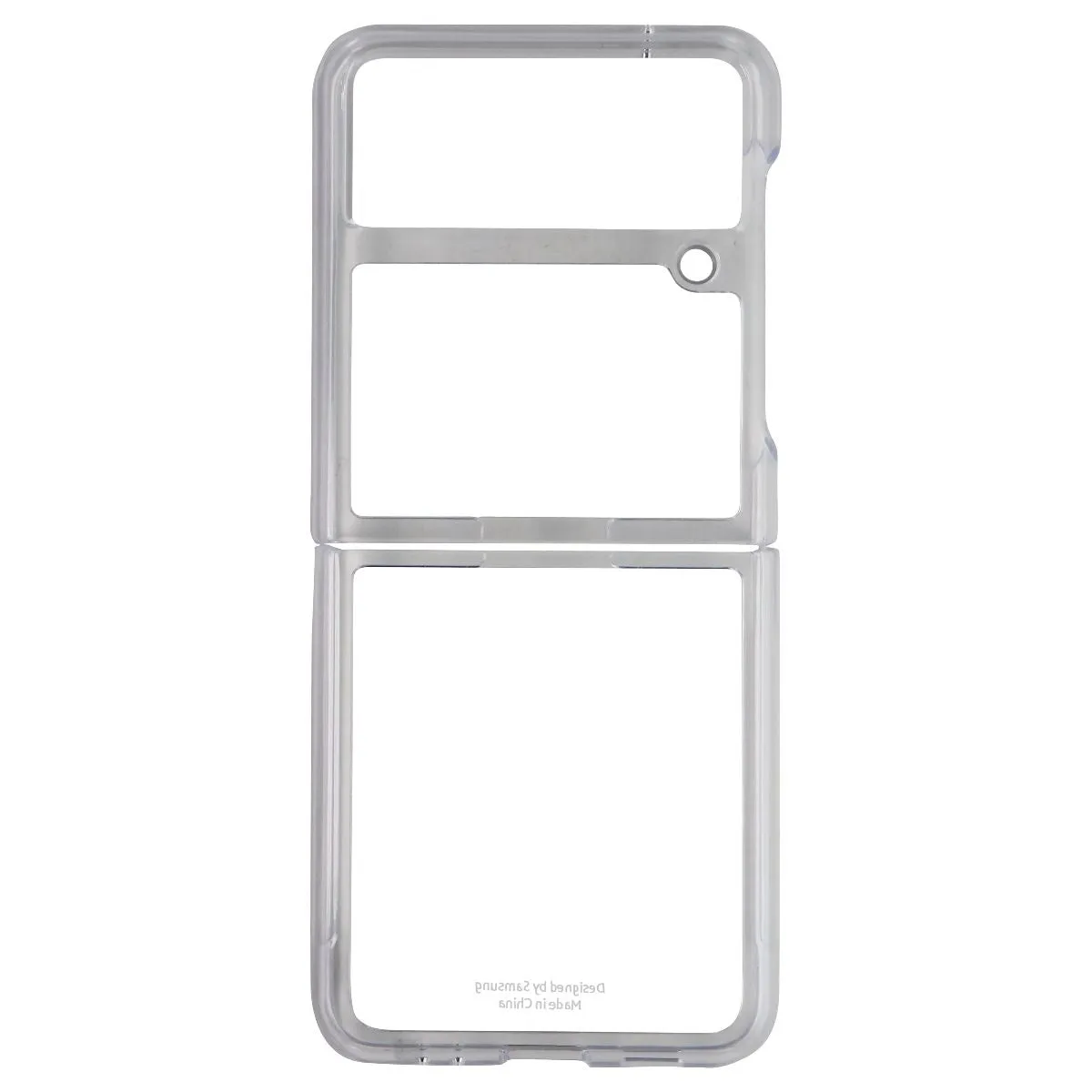 Samsung Clear Cover with Ring for Galaxy Z Flip3 5G - Clear/White/Silver