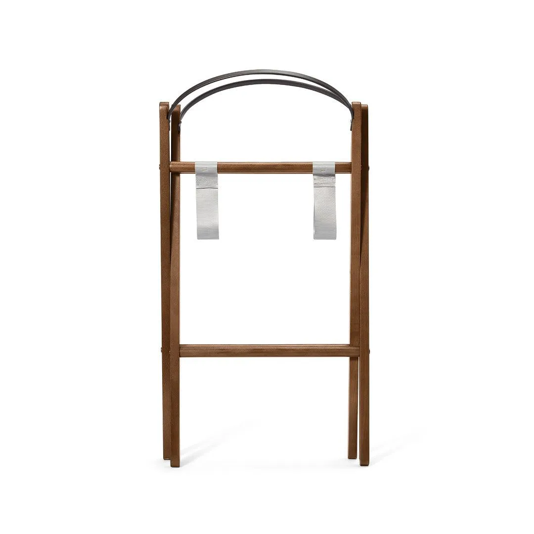 SnuzBaskit  Graphite Moses Basket   Walnut Stand - Graphite / Walnut