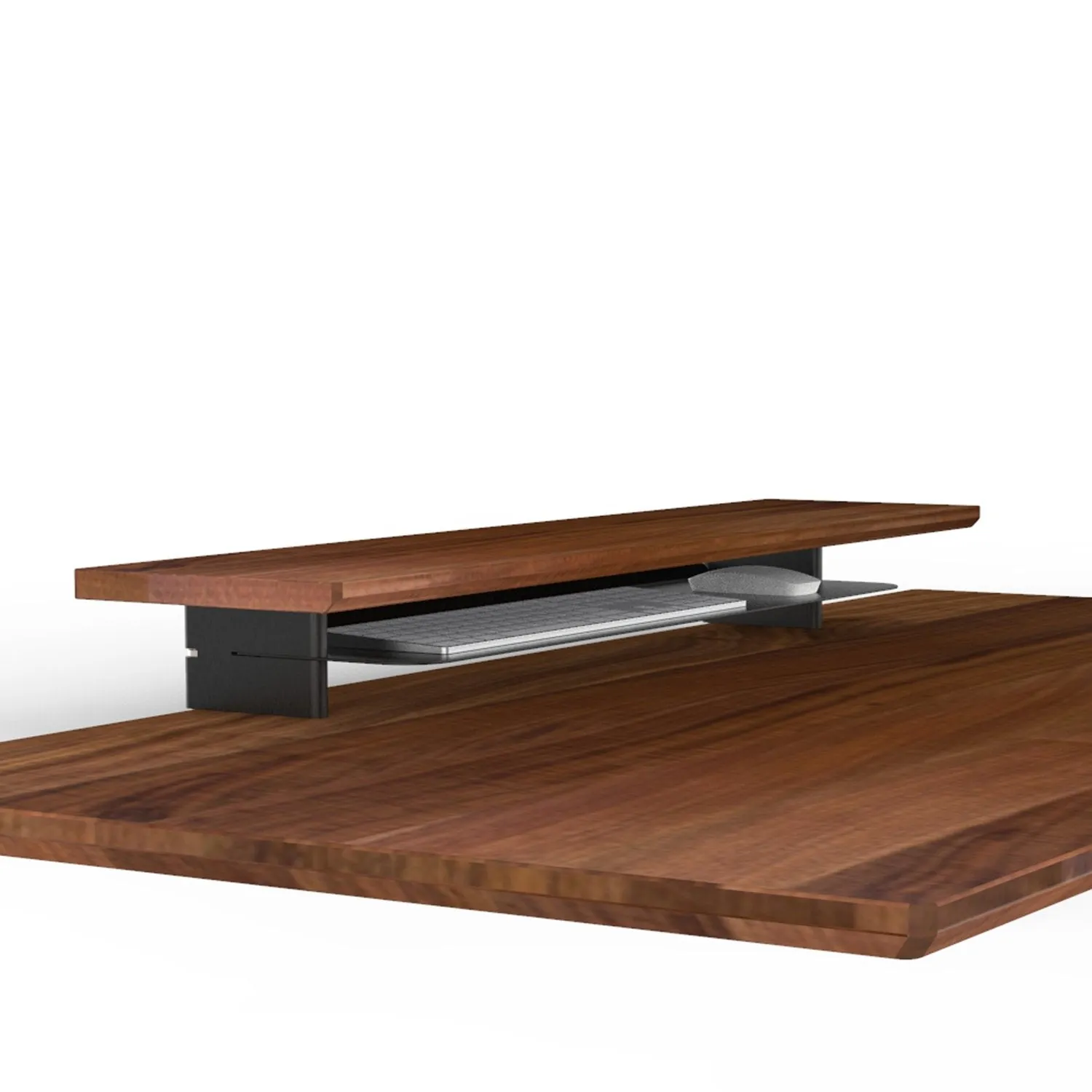 Solid Walnut Monitor Stand Desk Riser