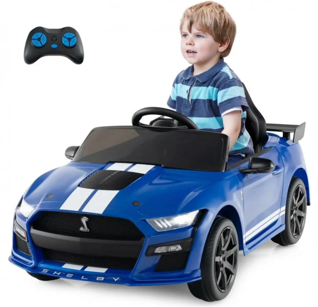 Super Cool 2025 Licensed Ford Shelby GT500 Mustang 1 Seater Ride On Car 12V | Ages 3-8 | Music | Remote