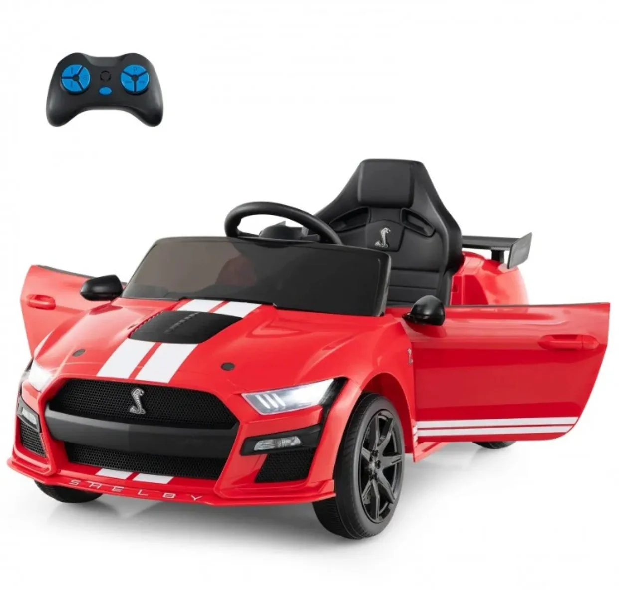 Super Cool 2025 Licensed Ford Shelby GT500 Mustang 1 Seater Ride On Car 12V | Ages 3-8 | Music | Remote